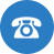 blue telephone icon