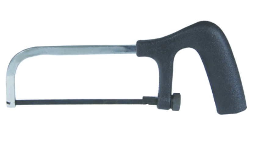 WH029 Mini flat steel hacksaw frame with plastic handle 6"