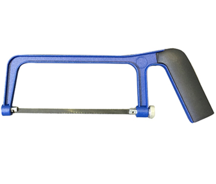 WH032 Mini aluminium hacksaw frame with plastic covered handle 6"