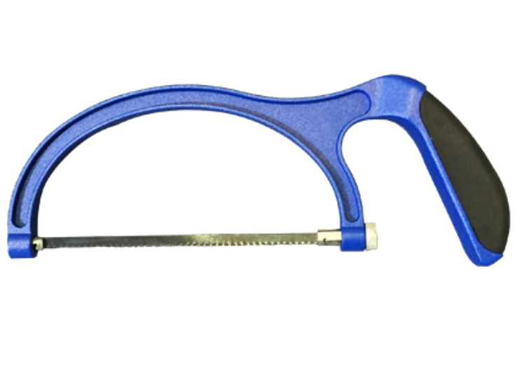 WH033 Mini aluminium hacksaw frame with plastic handle 6"